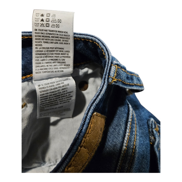 American Eagle Outfitters Next Level Stretch Size 4 Blue Denim Distressed Shorts - Picture 4 of 7